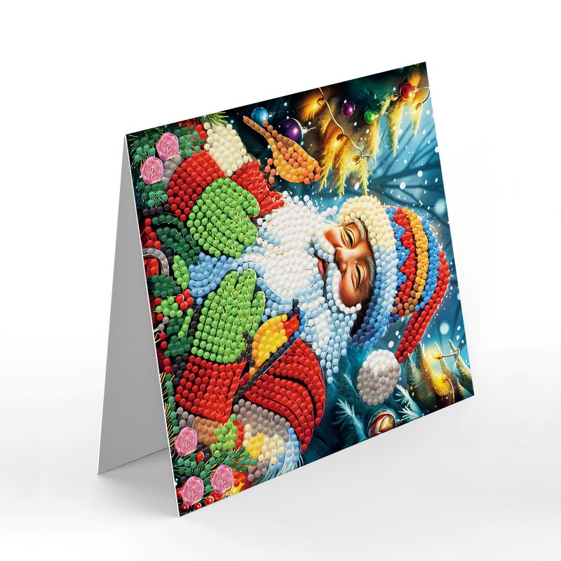 diamond painting premium kerstkaarten – 12 stuks – afbeelding 5