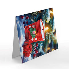 diamond painting premium kerstkaarten – 12 stuks – afbeelding 6