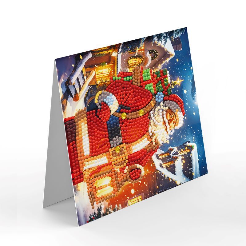 diamond painting premium kerstkaarten – 12 stuks – afbeelding 9
