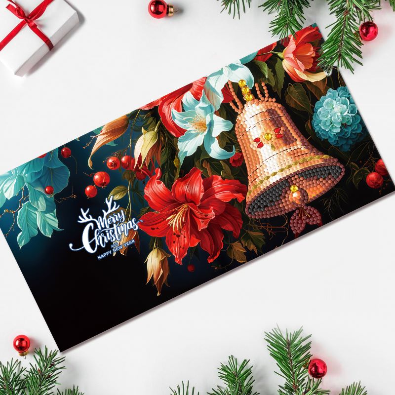 diamond painting premium kerstkaarten – 12 stuks – afbeelding 12