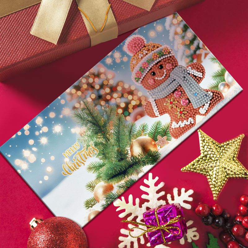 diamond painting premium kerstkaarten – 12 stuks – afbeelding 10