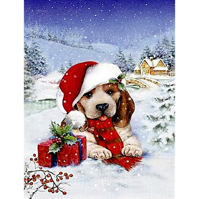 diamond painting - puppy – afbeelding 1