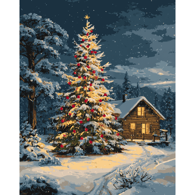diamond painting - stille nacht – afbeelding 1