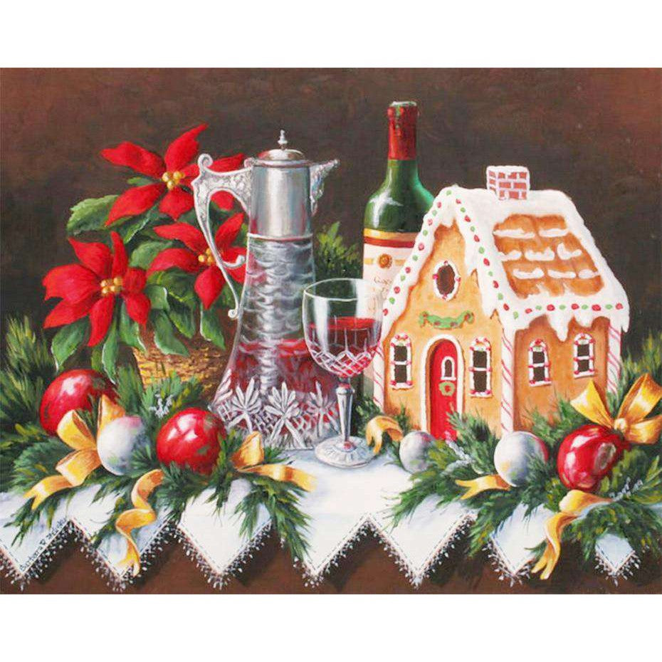 diamond painting - stilleven kerst – afbeelding 1