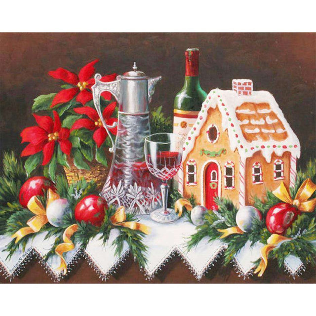 diamond painting - stilleven kerst – afbeelding 1