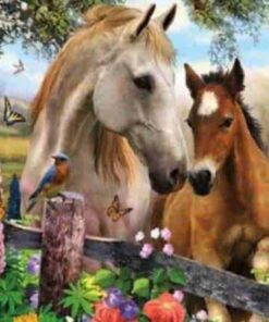 Diamond painting Prachtige Paarden 30x25 cm - Volledig - SEOS Shop ®