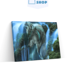 Diamond Painting 5D Wolf en waterval - SEOS Shop ®