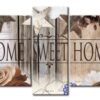 Diamond Painting Pakket Home Sweet Home (Hout Look) - 5 Luik