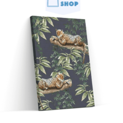 Diamond Painting Pakket Jachtluipaard op boom - SEOS Shop ®