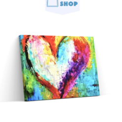 Diamond Painting Pakket Kleurrijk hart - SEOS Shop ®
