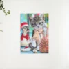 Diamond Painting Kat en eend vieren kerst – SEOS Shop ®