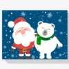 Diamond Painting Kleine kerstman en kleine ijsbeer – SEOS Shop ®