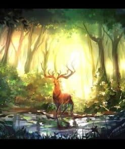 Edelhert in het bos
