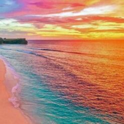 Gekleurd strand
