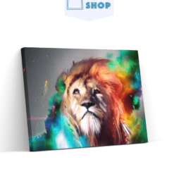 Diamond Painting Gekleurde leeuw - SEOS Shop ®