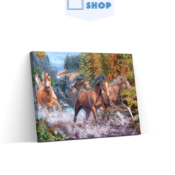 Diamond Painting Rennende paarden - SEOS Shop ®