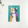 Diamond Painting Getekende kat met beker – SEOS Shop ®