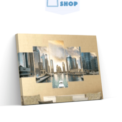 Diamond Painting Mooie gebouwen in de stad 5 luik - SEOS Shop ®