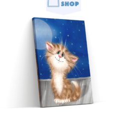 Diamond Painting Kleine kitten in een stoel - SEOS Shop ®