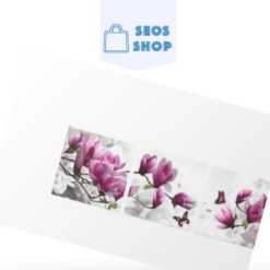 Diamond Painting Roze bloemen met vlinder 3 luik - SEOS Shop ®