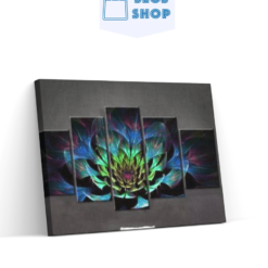 Diamond Painting Gekleurde bloem 5 luik - SEOS Shop ®