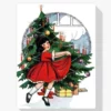 Diamond Painting Kerstboom met meisje – SEOS Shop ®
