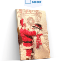 Diamond Painting Kerstman met sneeuwpop - SEOS Shop ®