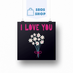 Diamond Painting I love you bloemen - SEOS Shop ®