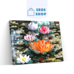 Diamond Painting Roze en oranje lelies - SEOS Shop ®