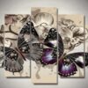 Diamond painting 5 luik vlinders