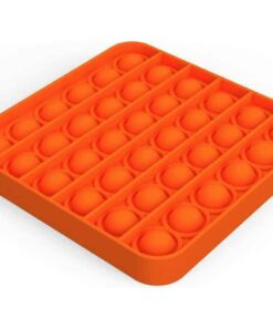 Siliconen Pop it fidget - Oranje Vierkant
