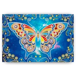 Diamond Painting Vlinder Blauw