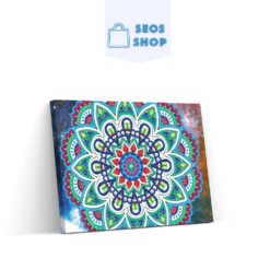 Diamond Painting Mandala Groen Rood - SEOS Shop ®