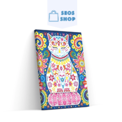 Diamond Painting Gekleurde Kat - SEOS Shop ®
