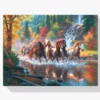 Diamond Painting Groep paarden in het water – SEOS Shop ®