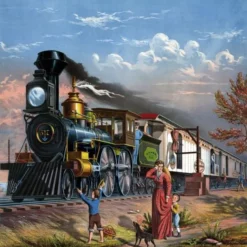 De Blije trein - Diamond painting