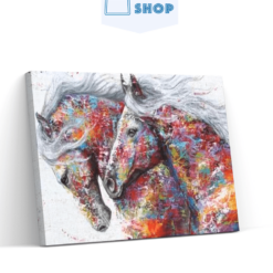 Diamond Painting Gekleurd paard - SEOS Shop ®