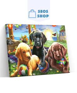 Diamond Painting Honden Spelen - SEOS Shop ®
