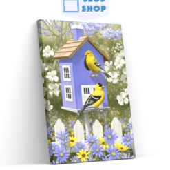 Diamond Painting Vogel in bloementuin – SEOS Shop ®