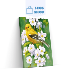 Diamond Painting Vogel met bloem – SEOS Shop ®