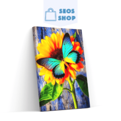Diamond Painting Vlinder Met Zonnebloem – SEOS Shop ®