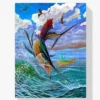 Diamond Painting Springende zeilvissen en vliegende vissen – SEOS Shop ®