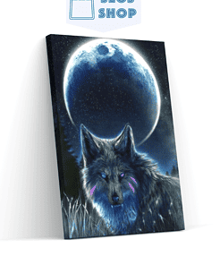 Diamond Painting Volle Maan Wolf - SEOS Shop ®