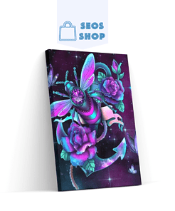 Diamond Painting Spin met bloem en vlinder – SEOS Shop ®