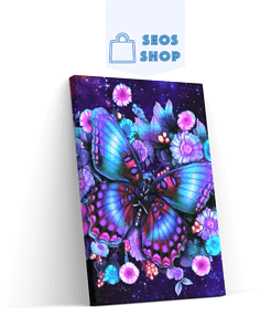 Diamond Painting Vlinder met bloem – SEOS Shop ®