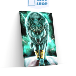 Diamond Painting Blauwe Magische Wolf King - SEOS Shop ®