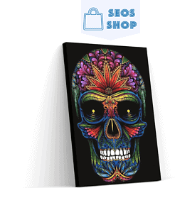 Diamond Painting Kleurrijke schedel – SEOS Shop ®