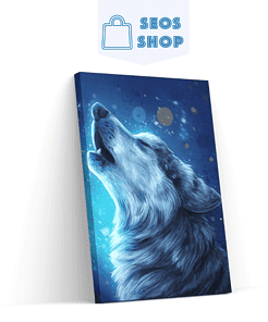 Diamond Painting Mooie Wolf Brullen - SEOS Shop ®