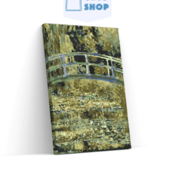 Diamond Painting Brug over een vijver met waterlelies - SEOS Shop ®