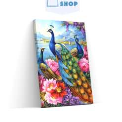 5D Diamond Painting Pauwen ontmoeten bloemen - SEOS Shop ®